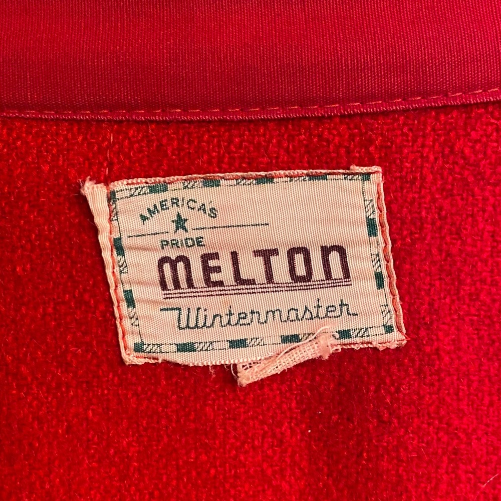 SOLD Vintage 40 50’s Melton wool button up - Picture 4 of 4